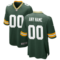 Green Bay Packers Custom Game Jersey Green - Nike