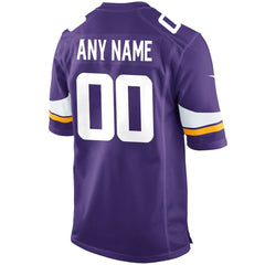Minnesota Vikings Custom Game Jersey Purple - Nike
