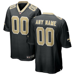 New Orleans Saints Custom Game Jersey Black - Nike