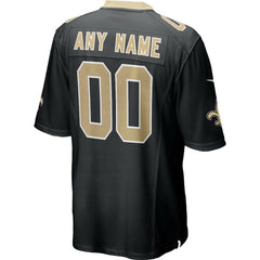 New Orleans Saints Custom Game Jersey Black - Nike