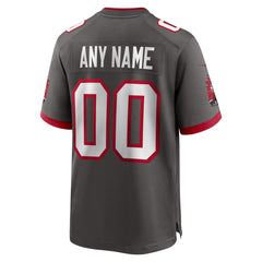 Tampa Bay Buccaneers Alternate Custom Game Jersey Pewter - Nike