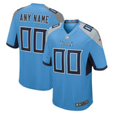 Tennessee Titans Alternate Custom Game Jersey Light Blue - Nike