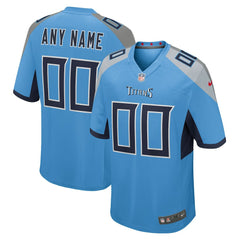 Tennessee Titans Alternate Custom Game Jersey Light Blue - Nike