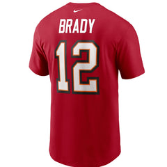 Tom Brady Tampa Bay Buccaneers Name & Number T-Shirt Red - Nike