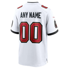 Men's White Tampa Bay Buccaneers White Custom Game Jersey - Nike