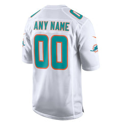 Miami Dolphins Custom Game Jersey White - Nike