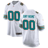 Miami Dolphins Alternate Custom Game Jersey White - Nike
