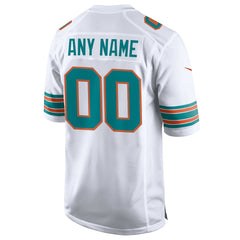Miami Dolphins Alternate Custom Game Jersey White - Nike