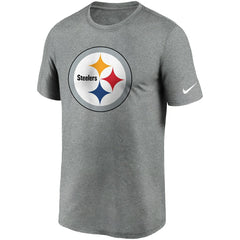 Pittsburgh Steelers Logo Essential Legend Performance T-Shirt Heathered Charcoal - Nike