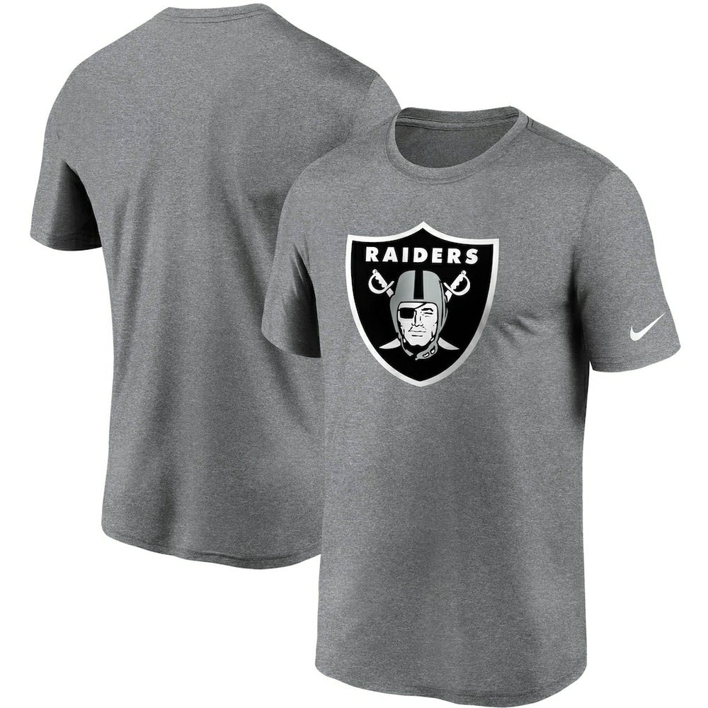 Las Vegas Raiders Logo Essential Legend Performance T-Shirt Heathered Charcoal - Nike