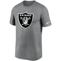 Las Vegas Raiders Logo Essential Legend Performance T-Shirt Heathered Charcoal - Nike
