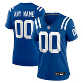 Indianapolis Colts Women's Custom Game Jersey Royal - Nike