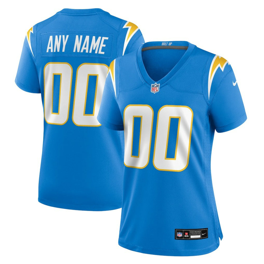 Los Angeles Chargers Women's Custom Game Jersey Powder Blue - Nike