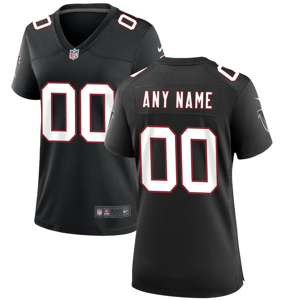 Atlanta Falcons Women's Throwback Custom Game Jersey Black - Nike