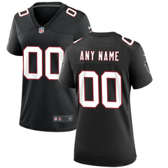 Atlanta Falcons Women's Throwback Custom Game Jersey Black - Nike