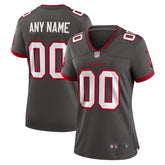 Tampa Bay Buccaneers Women's Alternate Custom Game Jersey Pewter - Nike