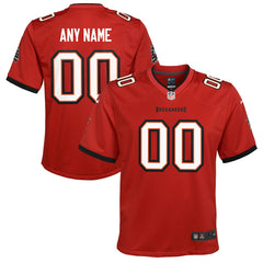 Tampa Bay Buccaneers Youth Custom Game Jersey Red - Nike