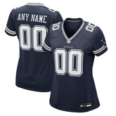 Dallas Cowboys Women's Custom Game Jersey Navy - Nike