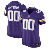 Minnesota Vikings Women's Custom Game Jersey Purple - Nike