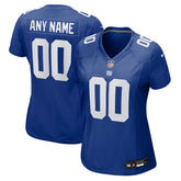 New York Giants Women's Custom Jersey Royal - Nike