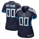 Tennessee Titans Women's Custom Game Jersey Navy - Nike