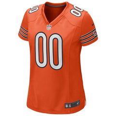 Chicago Bears Women's Alternate Custom Game Jersey Orange - Nike