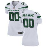 New York Jets Women's Custom Game Jersey White - Nike