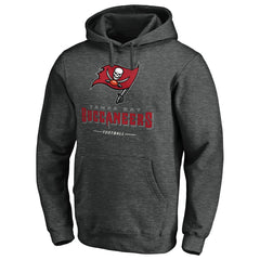Tampa Bay Buccaneers Team Lockup Pullover Hoodie Heather Charcoal - NFL