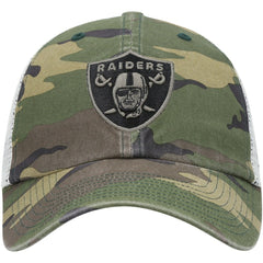 Las Vegas Raiders '47 Branson Trucker Clean Up Hat Camo - 47 brand