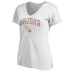 Arizona Cardinals Women's Floral Arch T-Shirt White - NFL