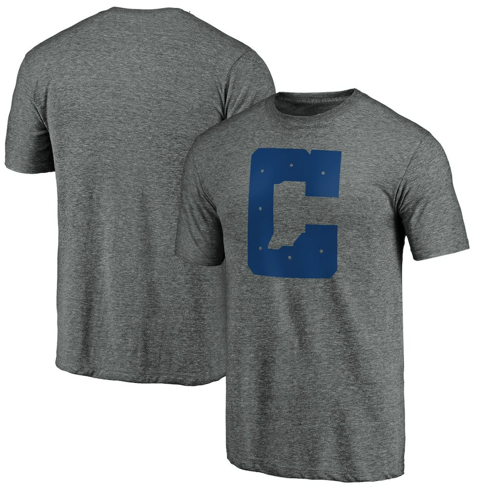 Indianapolis Colts Secondary Logo Tri-Blend T-Shirt Gray - NFL