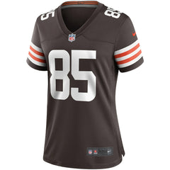 David Njoku Cleveland Browns Women's Player Game Jersey Brown - Nike