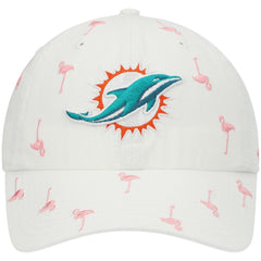 Miami Dolphins '47 Women's Confetti Clean Up Adjustable Hat White - 47 brand
