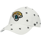 Jacksonville Jaguars '47 Women's Confetti Clean Up Adjustable Hat White - 47 brand