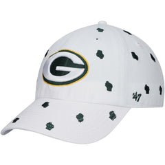 Green Bay Packers '47 Women's Confetti Clean Up Adjustable Hat White - 47 brand
