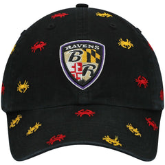 Baltimore Ravens '47 Women's Confetti Clean Up Adjustable Hat Black - 47 brand