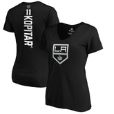 Anze Kopitar Los Angeles Kings - Women's Playmaker V-Neck T-Shirt Black