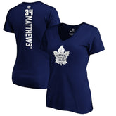 Auston Matthews Toronto Maple Leafs - Women's Playmaker V-Neck T-Shirt Royal