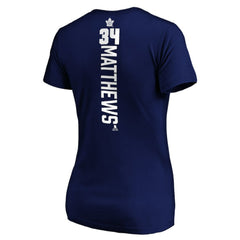 Auston Matthews Toronto Maple Leafs - Women's Playmaker V-Neck T-Shirt Royal