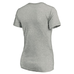 Los Angeles Chargers Women's Primary Logo V-Neck T-Shirt Heather Gray - NFL