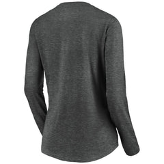 Los Angeles Chargers Women's Victory Arch Long Sleeve V-Neck T-Shirt Heather Gray - NFL