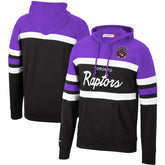 Mitchell & Ness - Toronto Raptors Head Coach Pullover Hoodie - Purple/Black