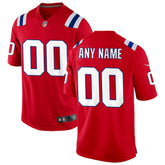 New England Patriots Alternate Custom Jersey Red - Nike