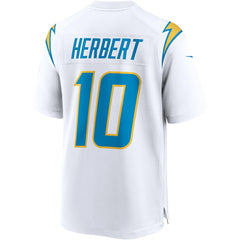 Justin Herbert Los Angeles Chargers Game Jersey White - Nike