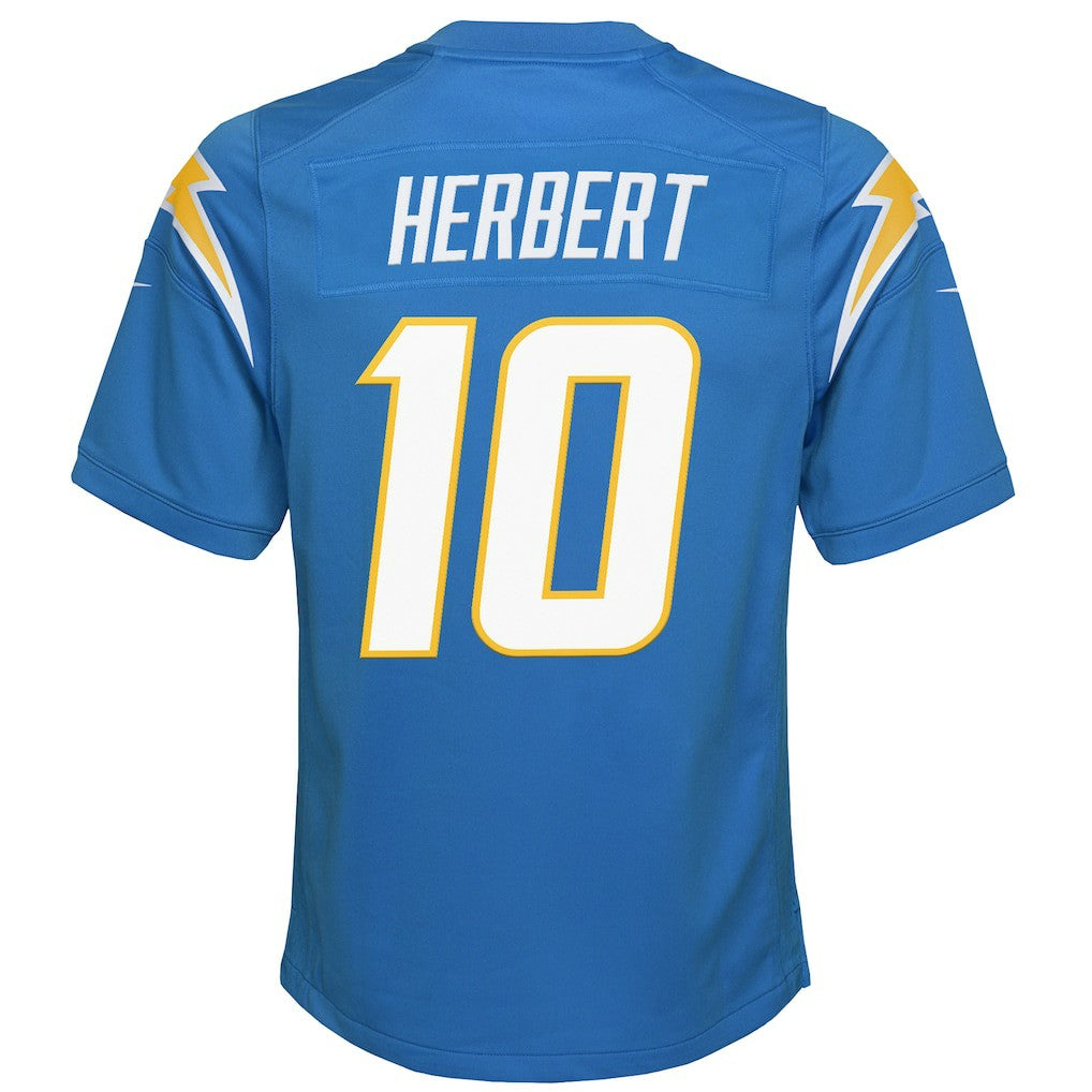 Justin Herbert Los Angeles Chargers Youth Game Jersey - Powder Blue | NFL Jerseys