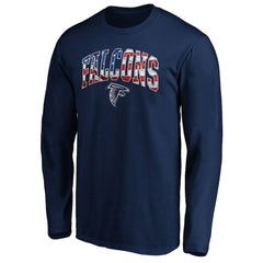 Atlanta Falcons Banner Wave Long Sleeve T-Shirt Navy - NFL
