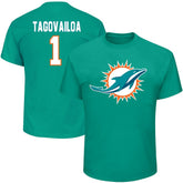 Tua Tagovailoa Miami Dolphins Big & Tall Player Name & Number T-Shirt Aqua - Fanatics