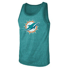 Tua Tagovailoa Miami Dolphins Majestic Threads Name & Number Tri-Blend Tank Top Aqua - NFL