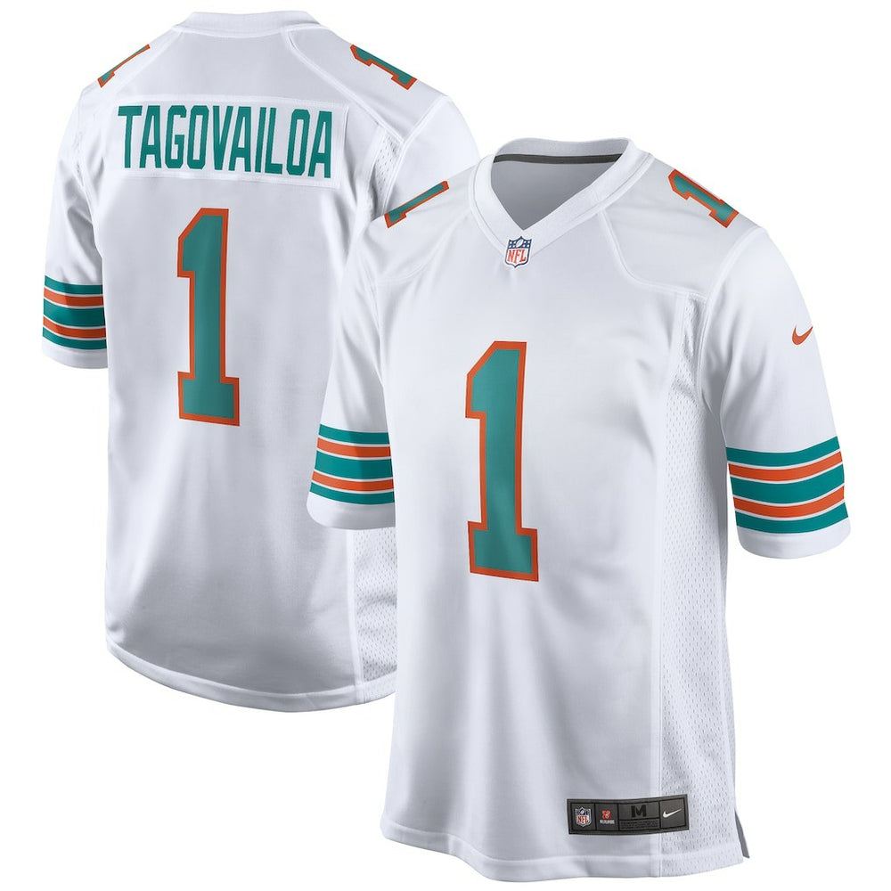 Tua Tagovailoa Miami Dolphins 2nd Alternate Game Jersey White - Nike