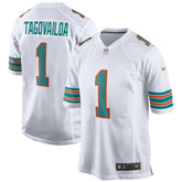 Tua Tagovailoa Miami Dolphins 2nd Alternate Game Jersey White - Nike